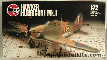 Airfix 1/72 Hawker Hurricane Mk.1 - P3395 1 Sq. Wittering 1940, 02067 plastic model kit
